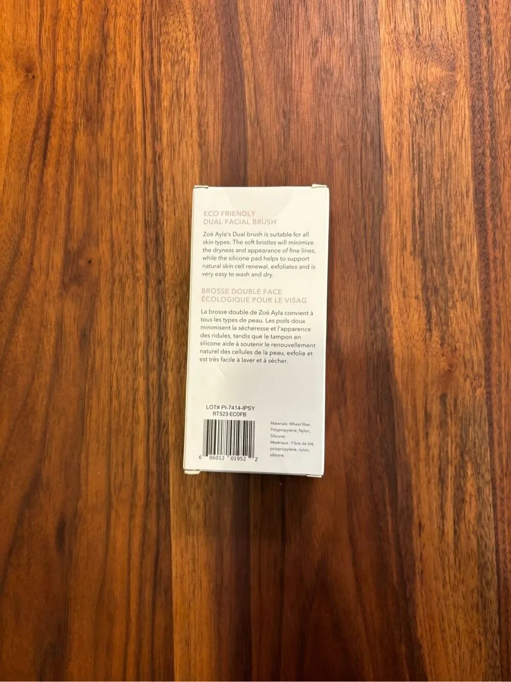 Zoe Ayla Eco Friendly Dual-Sided Facial Cleansing Brush